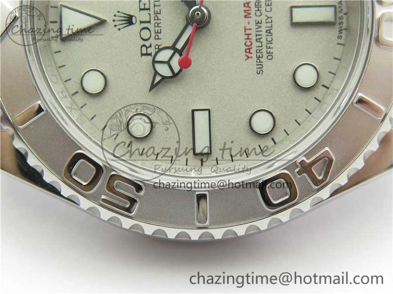 OnTrend Yacht-Master 116622 ARF 1:1 Best Edition 904L Steel Silver Dial on SS Bracelet A 3235