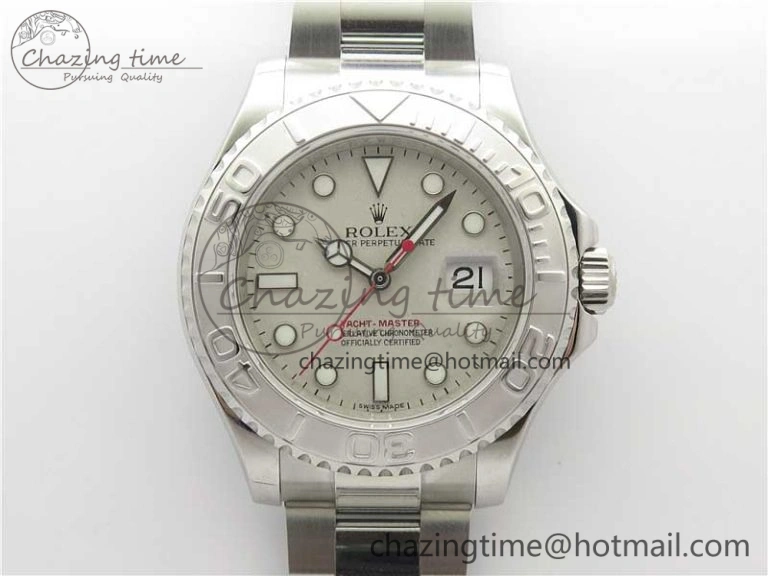 OnTrend Yacht-Master 116622 ARF 1:1 Best Edition 904L Steel Silver Dial on SS Bracelet A 3235