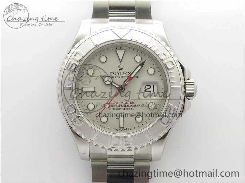 OnTrend Yacht-Master 116622 ARF 1:1 Best Edition 904L Steel Silver Dial on SS Bracelet A 3235