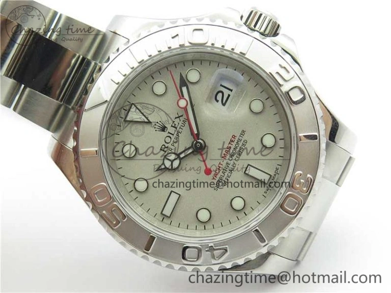 OnTrend Yacht-Master 116622 ARF 1:1 Best Edition 904L Steel Silver Dial on SS Bracelet A 3235