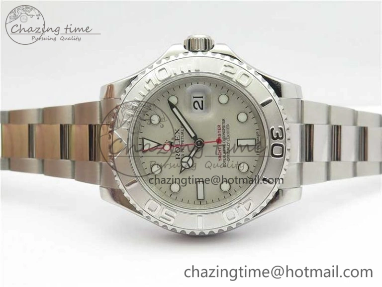 OnTrend Yacht-Master 116622 ARF 1:1 Best Edition 904L Steel Silver Dial on SS Bracelet A 3235