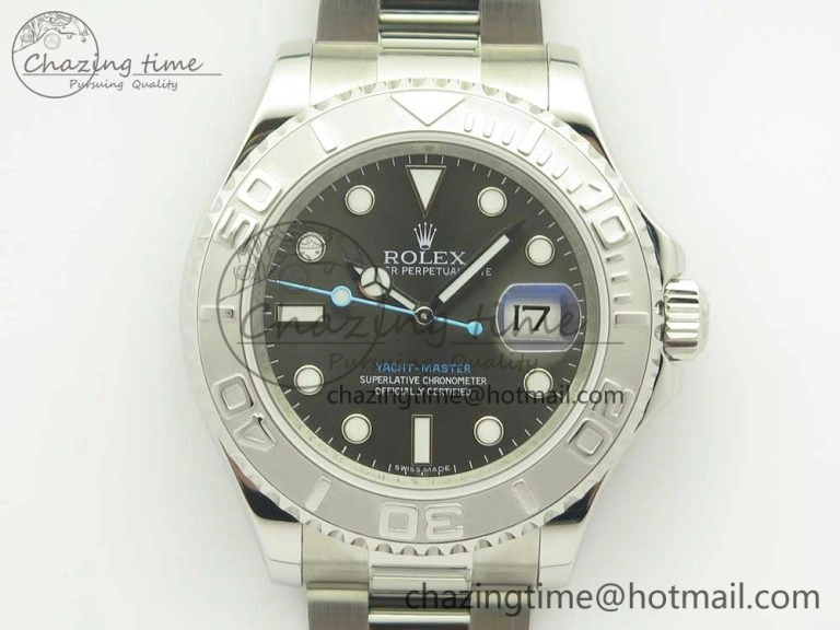 Yacht-Master 116622 ARF 1:1 Best Edition Dark Rhodium Dial on SS Bracelet SH TechFriendly 3335