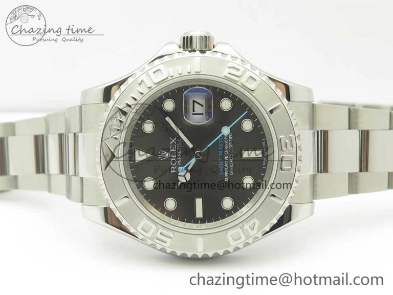 Yacht-Master 116622 ARF 1:1 Best Edition Dark Rhodium Dial on SS Bracelet SH TechFriendly 3335