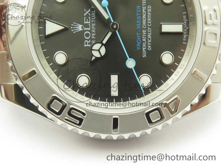 Yacht-Master 116622 ARF 1:1 Best Edition Dark Rhodium Dial on SS Bracelet SH TechFriendly 3335