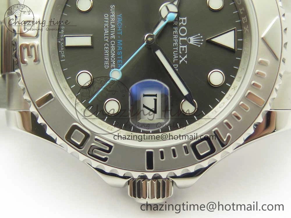 Yacht-Master 116622 ARF 1:1 Best Edition Dark Rhodium Dial on SS Bracelet SH TechFriendly 3335
