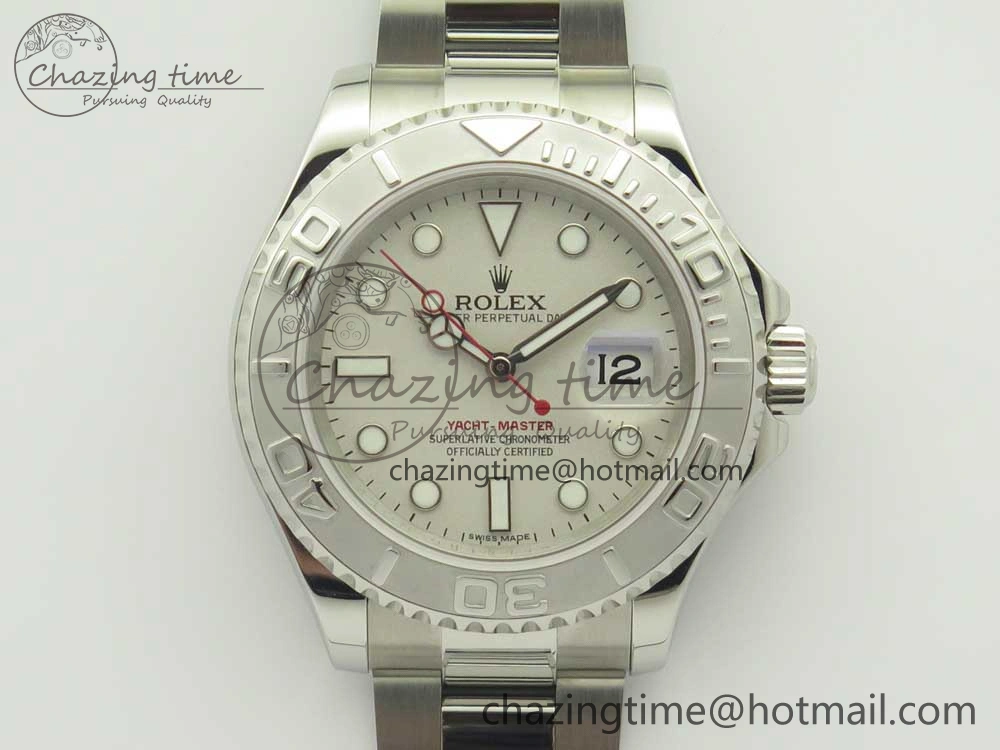 Trendsetting Yacht-Master 116622 ARF 1:1 Best Edition Silver Dial on SS Bracelet SH 3333