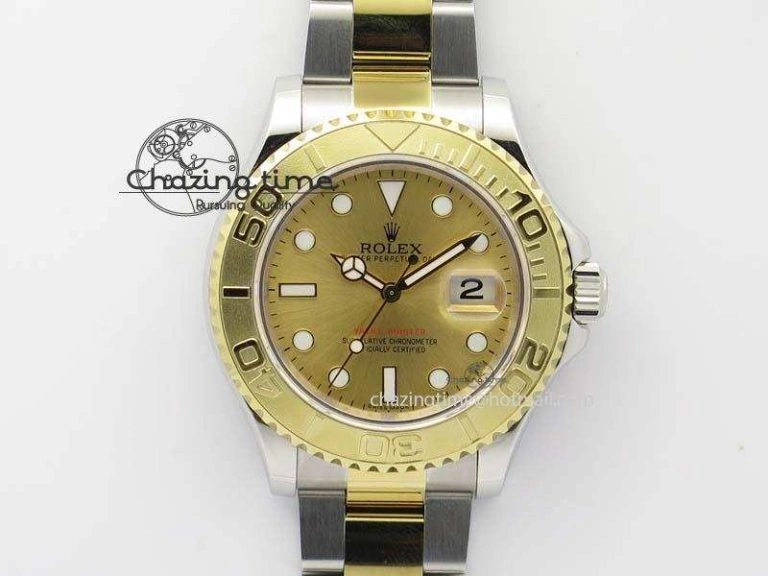 Yacht-Master 116622 BP-Maker Best Edition SS YG Gold Dial On SS YG Bracelet SA WrinkleFree 3808