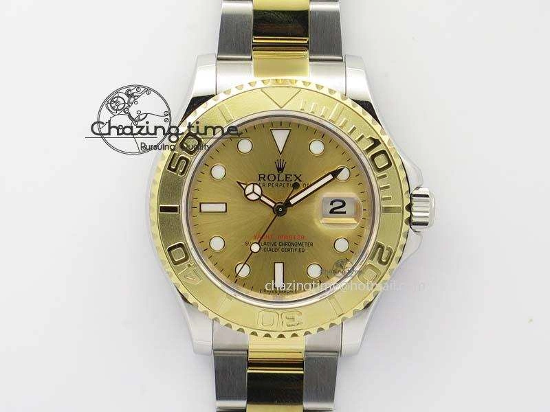 Yacht-Master 116622 BP-Maker Best Edition SS YG Gold Dial On SS YG Bracelet SA WrinkleFree 3808