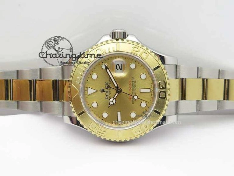 Yacht-Master 116622 BP-Maker Best Edition SS YG Gold Dial On SS YG Bracelet SA WrinkleFree 3808