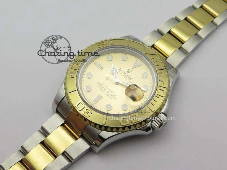 Yacht-Master 116622 BP-Maker Best Edition SS YG Gold Dial On SS YG Bracelet SA WrinkleFree 3808