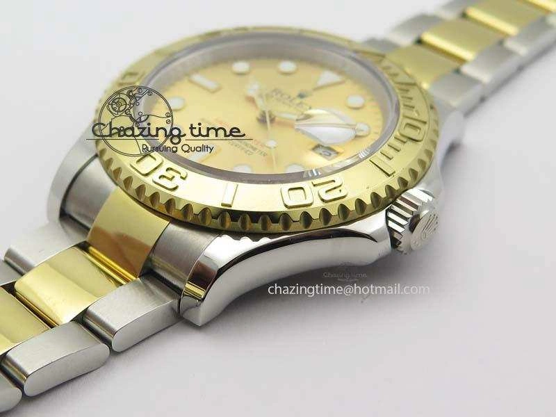 Yacht-Master 116622 BP-Maker Best Edition SS YG Gold Dial On SS YG Bracelet SA WrinkleFree 3808