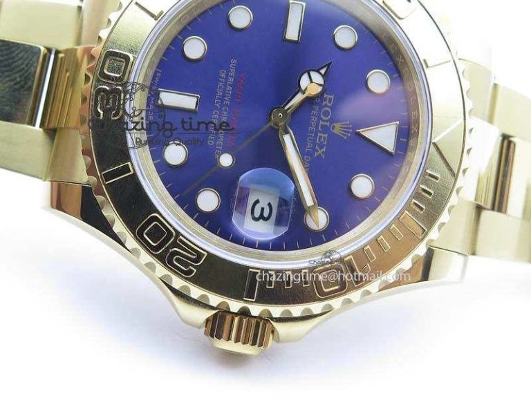 MultiPurpose Yacht-Master 116622 BP-Maker Best Edition YG Blue Dial On YG Bracelet SA 3813
