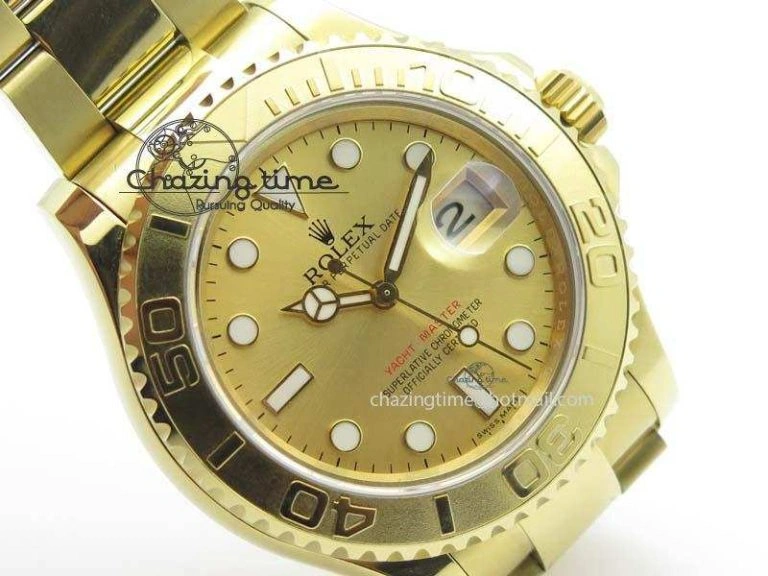Fashionable Yacht-Master 116622 BP-Maker Best Edition YG Gold Dial On YG Bracelet SA 3812