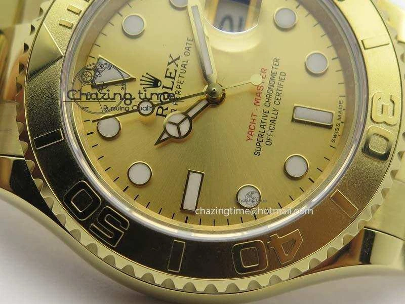 Fashionable Yacht-Master 116622 BP-Maker Best Edition YG Gold Dial On YG Bracelet SA 3812