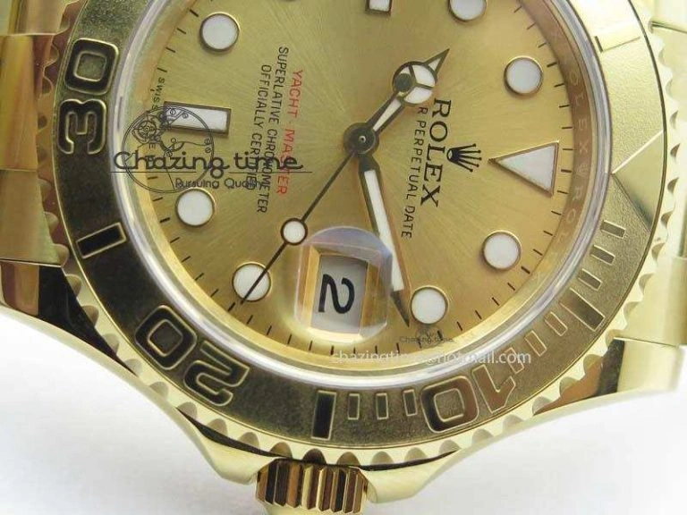 Fashionable Yacht-Master 116622 BP-Maker Best Edition YG Gold Dial On YG Bracelet SA 3812