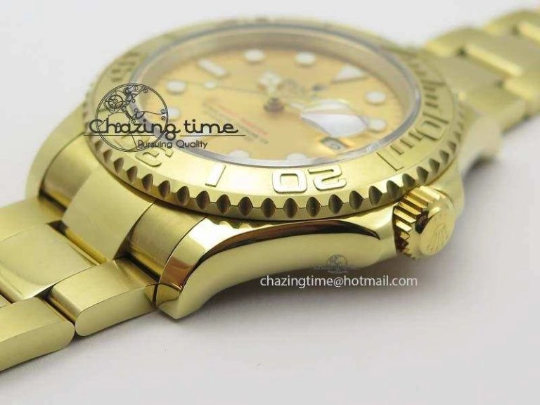 Fashionable Yacht-Master 116622 BP-Maker Best Edition YG Gold Dial On YG Bracelet SA 3812