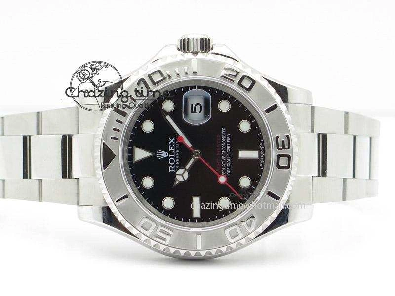 TimelessDesign Yacht-Master 116622 Black Dial JF Best Edition On SS Bracelet SA3135 V 4030