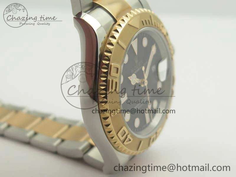Yacht-Master 116622 JF 1:1 Best Edition Black Dial On SS RG Bracelet SA HighQuality 3474