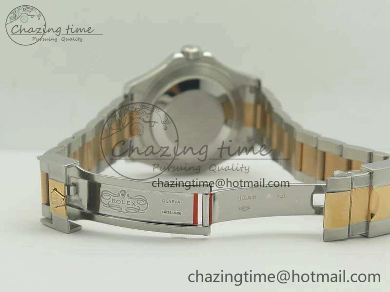 Yacht-Master 116622 JF 1:1 Best Edition Black Dial On SS RG Bracelet SA HighQuality 3474