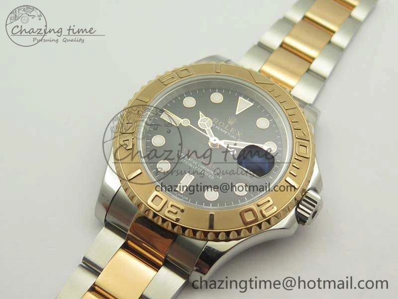 Yacht-Master 116622 JF 1:1 Best Edition Black Dial On SS RG Bracelet SA HighQuality 3474