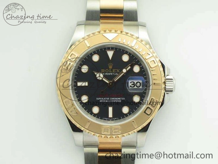 Yacht-Master 116622 JF 1:1 Best Edition Black Dial On SS RG Bracelet SA HighQuality 3474