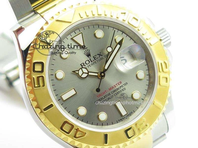 Yacht-Master 116622 JF Best Edition SS YG Gray Dial On Bracelet A Casual 3925