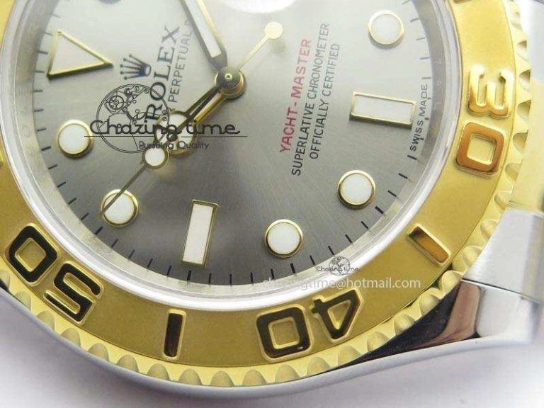 Yacht-Master 116622 JF Best Edition SS YG Gray Dial On Bracelet A Casual 3925