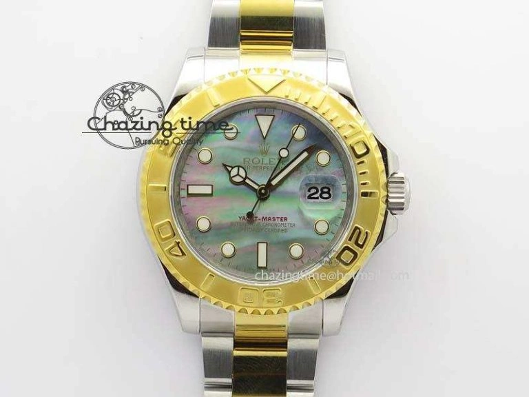 Yacht-Master 116622 JF Best Edition SS YG Gray MOP Dial On Bracelet A WaterResistant 3863