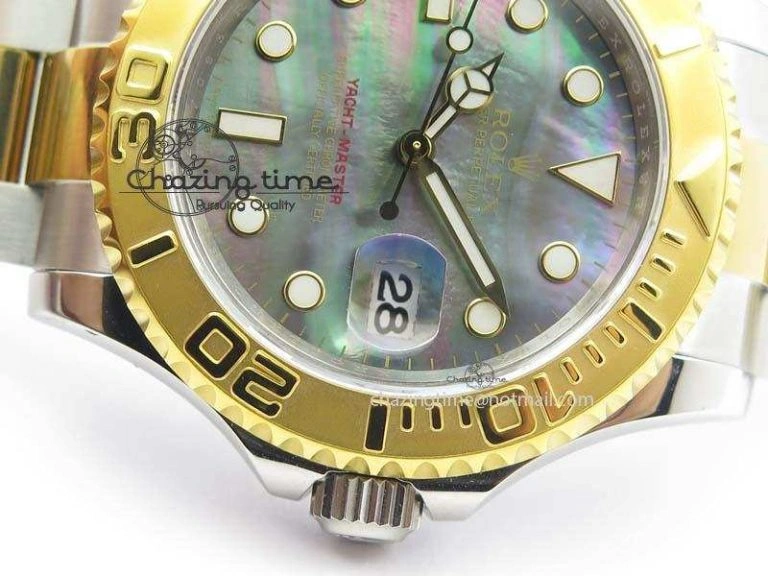 Yacht-Master 116622 JF Best Edition SS YG Gray MOP Dial On Bracelet A WaterResistant 3863