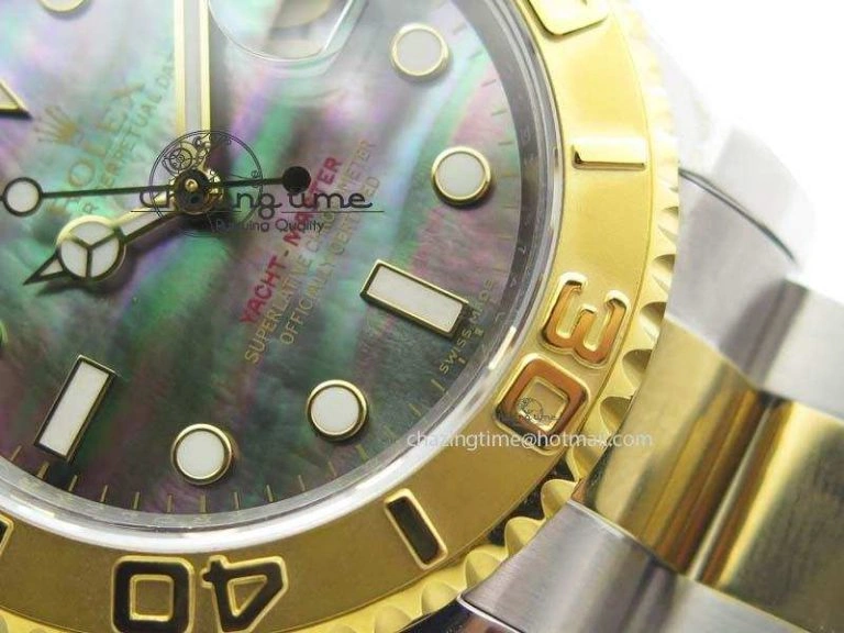 Yacht-Master 116622 JF Best Edition SS YG Gray MOP Dial On Bracelet A WaterResistant 3863