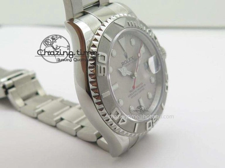 Yacht-Master 116622 Silver Dial JF Best Edition On SS Bracelet SA3135 V Reliable 4032