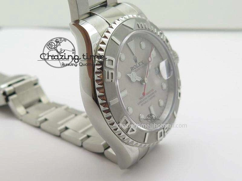 Yacht-Master 116622 Silver Dial JF Best Edition On SS Bracelet SA3135 V Reliable 4032