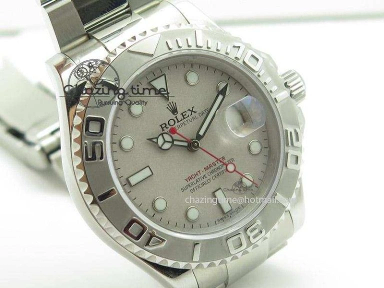 Yacht-Master 116622 Silver Dial JF Best Edition On SS Bracelet SA3135 V Reliable 4032