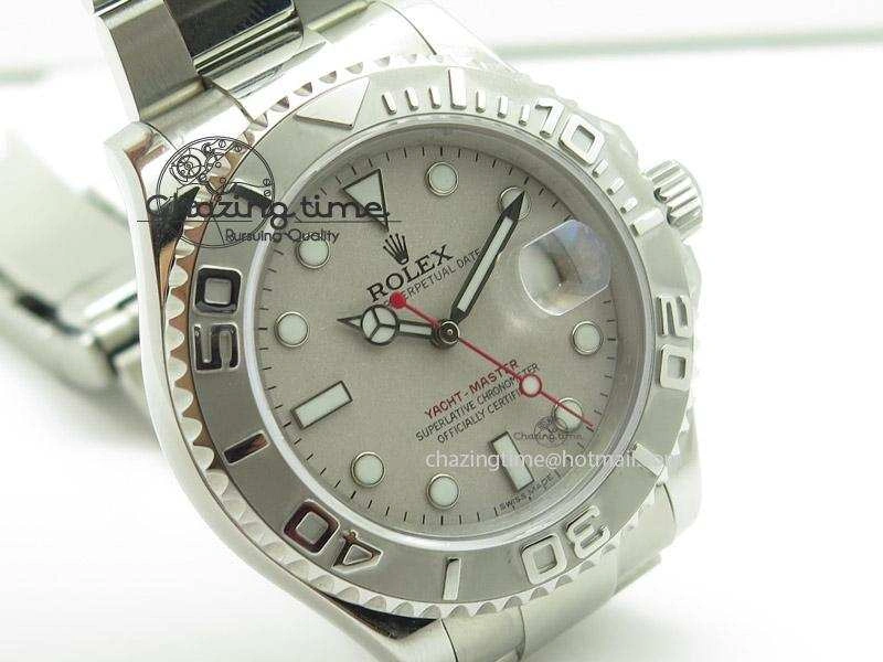 Yacht-Master 116622 Silver Dial JF Best Edition On SS Bracelet SA3135 V Reliable 4032