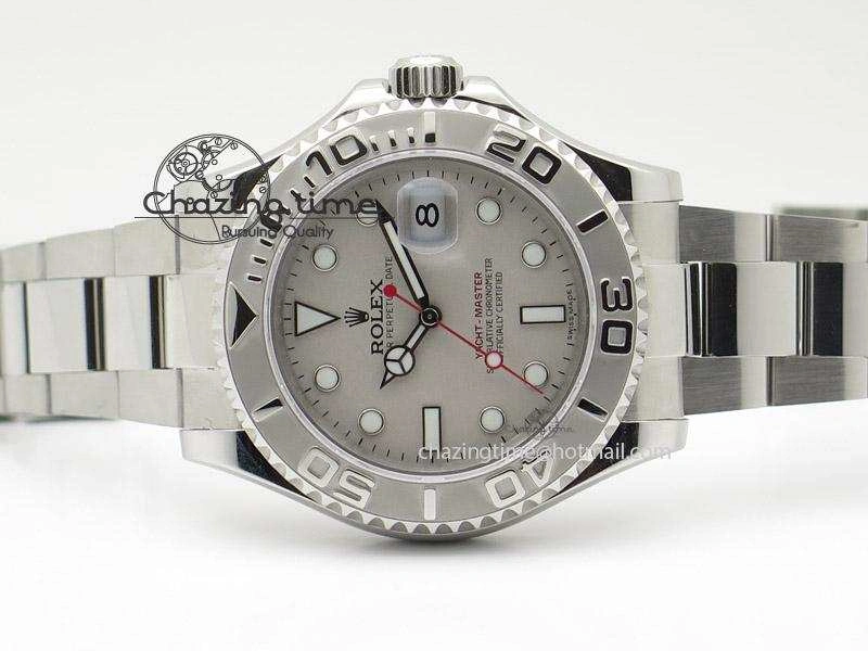 Yacht-Master 116622 Silver Dial JF Best Edition On SS Bracelet SA3135 V Reliable 4032