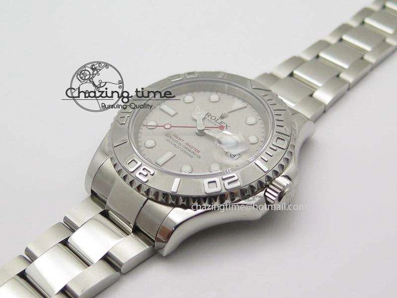 Yacht-Master 116622 Silver Dial JF Best Edition On SS Bracelet SA3135 V Reliable 4032