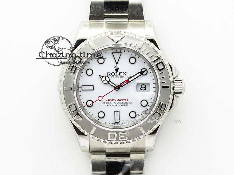 Yacht-Master 116622 White Dial JF Best Edition On SS Bracelet SA3135 V UrbanChic 4031