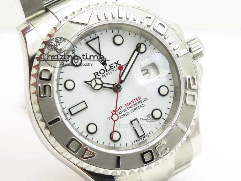 Yacht-Master 116622 White Dial JF Best Edition On SS Bracelet SA3135 V UrbanChic 4031