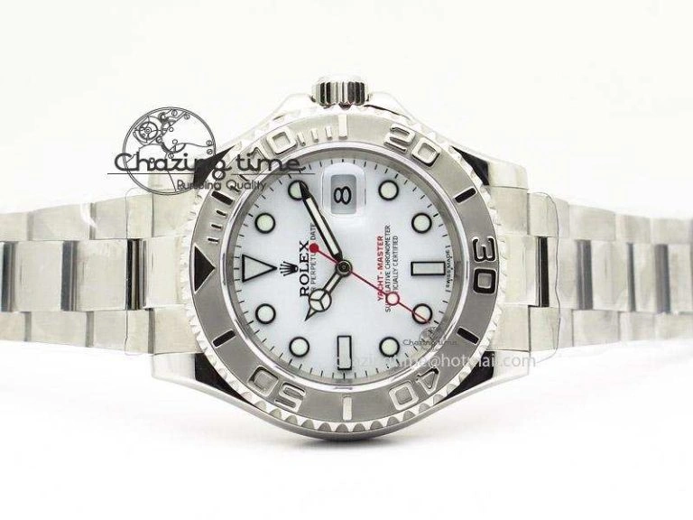 Yacht-Master 116622 White Dial JF Best Edition On SS Bracelet SA3135 V UrbanChic 4031