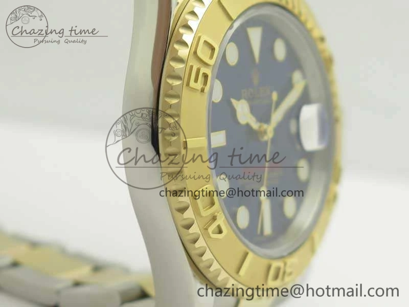 Yacht-Master 116655 3AF Best Edition YG Wrapped Blue Dial On SS YG Bracelet A OnTrend 3453