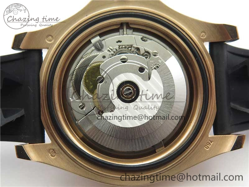 Yacht-Master 116655 ARF 1:1 Best Edition Black Ceramic Bezel 904L Steel on Oysterflex Rubber Strap A HighQuality 3230