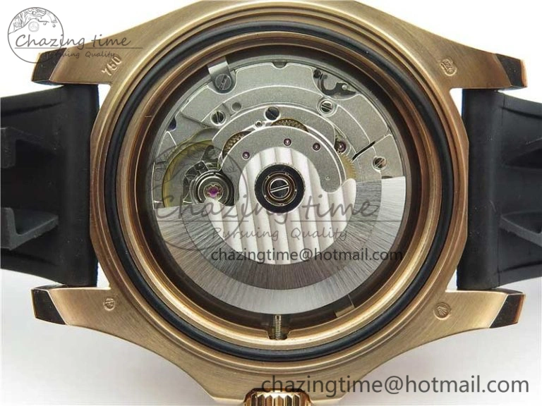 Yacht-Master 116655 ARF 1:1 Best Edition Black Ceramic Bezel 904L Steel on Oysterflex Rubber Strap A HighQuality 3230