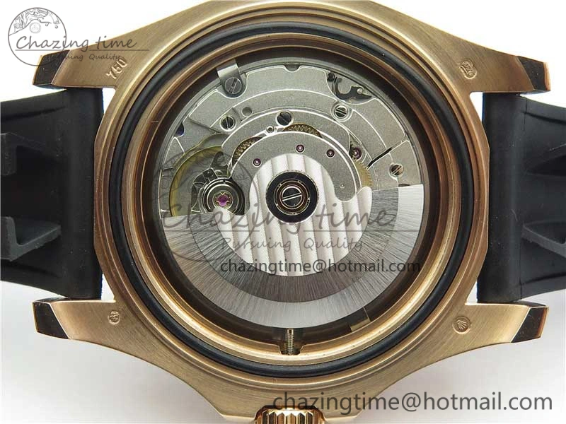 Yacht-Master 116655 ARF 1:1 Best Edition Black Ceramic Bezel 904L Steel on Oysterflex Rubber Strap A HighQuality 3230