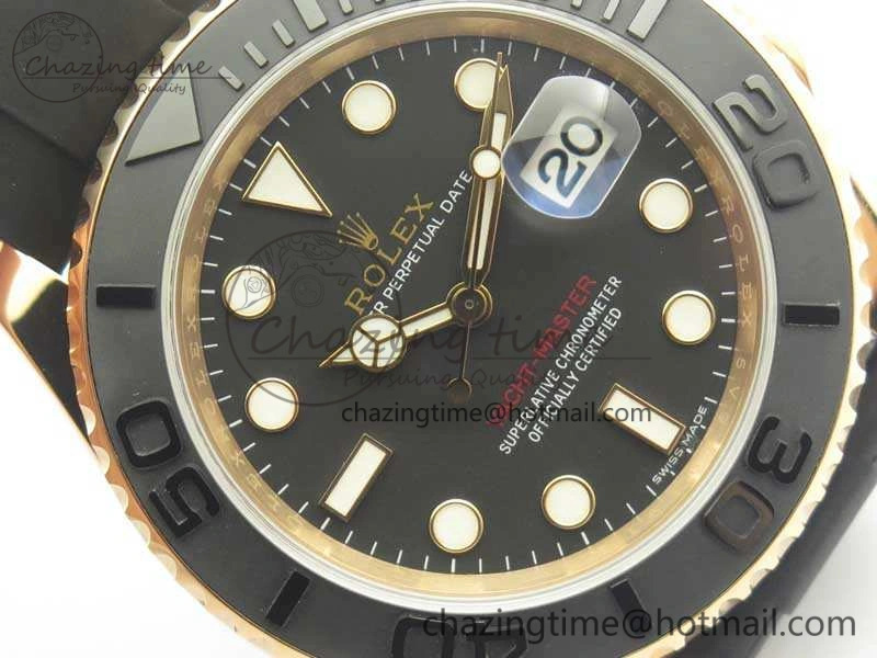 Yacht-Master 116655 ARF 1:1 Best Edition Ceramic Bezel On Oysterflex Rubber Strap SH Comfortable 3452