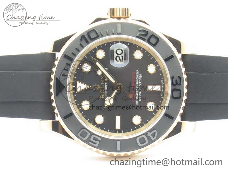 Yacht-Master 116655 ARF 1:1 Best Edition Ceramic Bezel On Oysterflex Rubber Strap SH Comfortable 3452