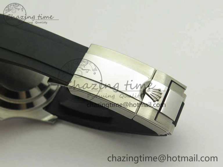 Yacht-Master 116655 ARF SS Custom Black Ceramic Bezel On Oysterflex Rubber Strap SH MultiPurpose 3447
