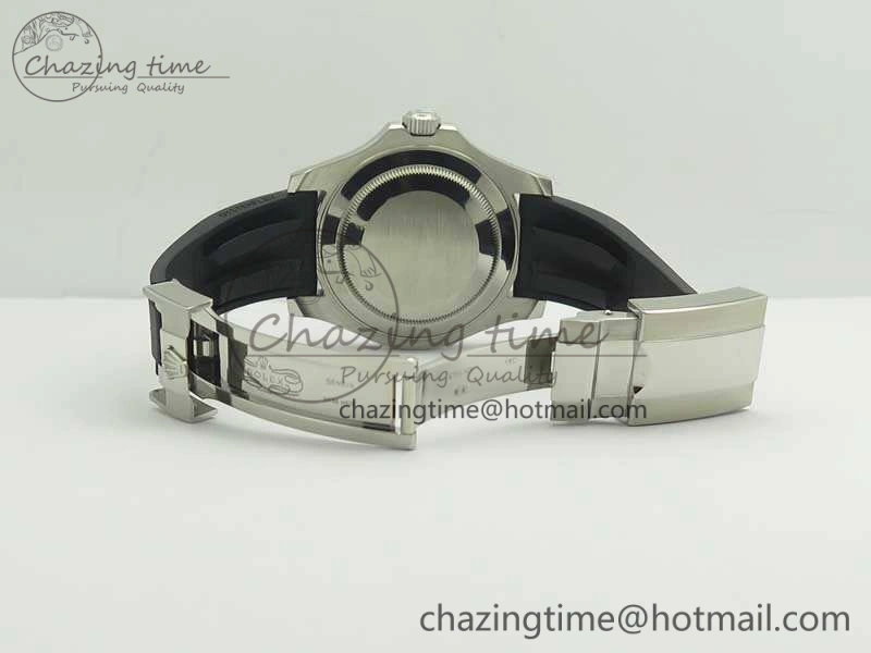 Yacht-Master 116655 ARF SS Custom Black Ceramic Bezel On Oysterflex Rubber Strap SH MultiPurpose 3447
