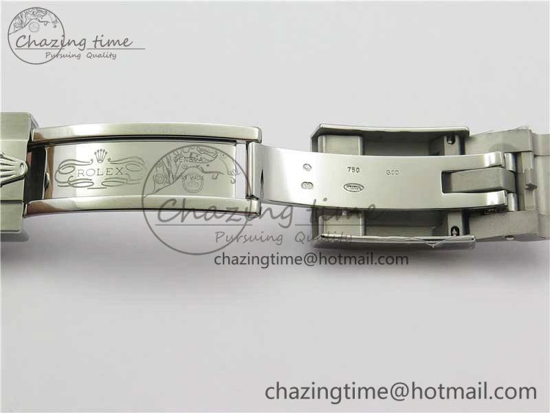 TopPick Yacht-Master 116655 ARF SS Custom Made Black Ceramic Bezel on Oysterflex Rubber Strap A 3064