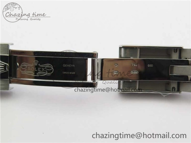 TopPick Yacht-Master 116655 ARF SS Custom Made Black Ceramic Bezel on Oysterflex Rubber Strap A 3064
