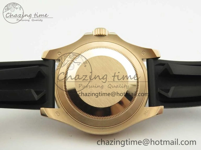 Yacht-Master 116655 DJF 1:1 Best Edition Black Ceramic Bezel on Oysterflex Rubber Strap A Sustainable 3282